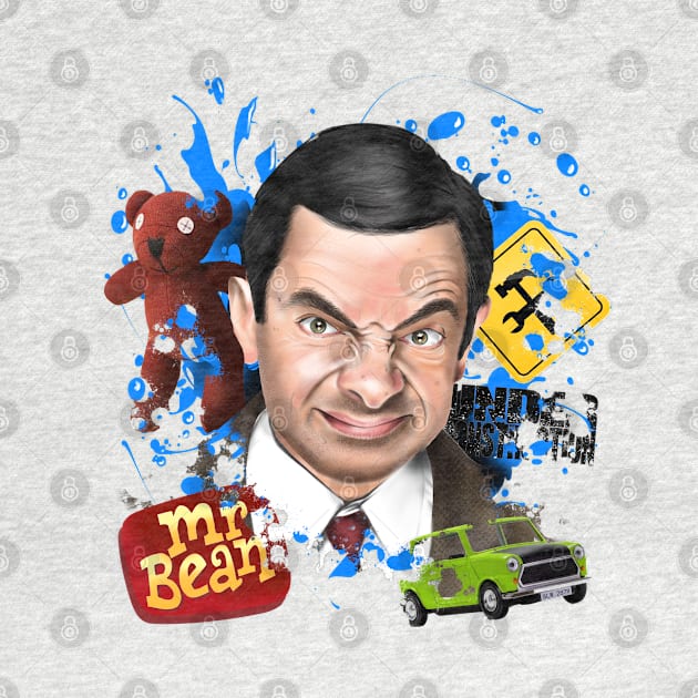 Mr Bean Artwork by SAN ART STUDIO 